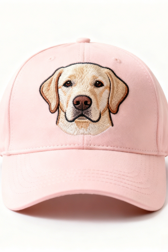 British Countryside Dog Cap - Labrador/Border Collie Embroidered Sun Hat for Dog Lovers