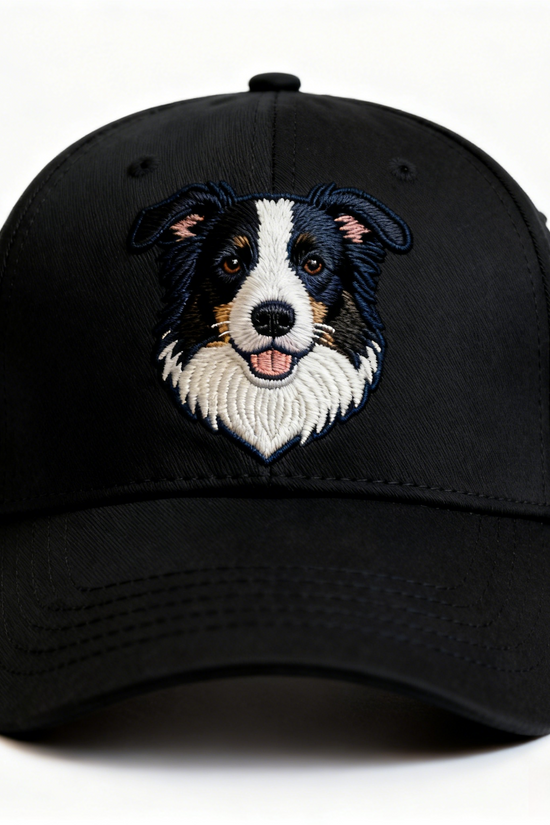 British Countryside Dog Cap - Labrador/Border Collie Embroidered Sun Hat for Dog Lovers