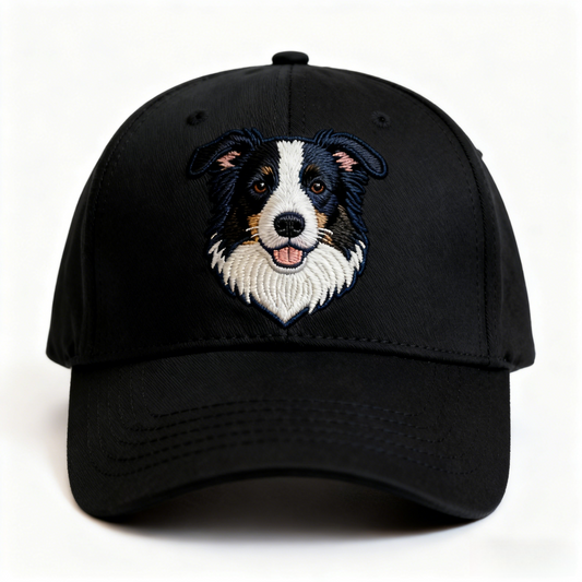 British Countryside Dog Cap - Labrador/Border Collie Embroidered Sun Hat for Dog Lovers