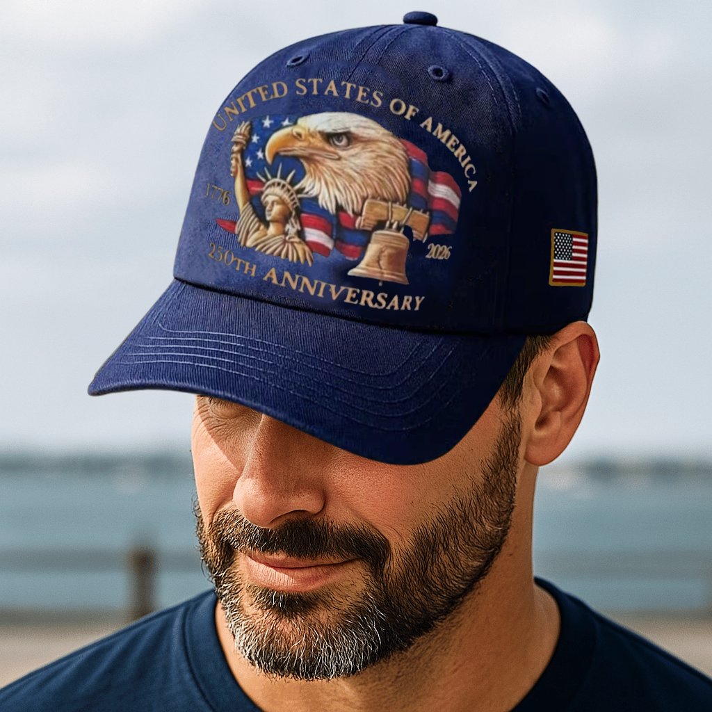 🗽Eagle & Liberty – United States 250th Anniversary Printed Hat🦅(Breathable & Lightweight Comfort & Unisex Fit)