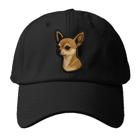 Chihuahua - Modern tiny dog logo with bo - Baseball Cap