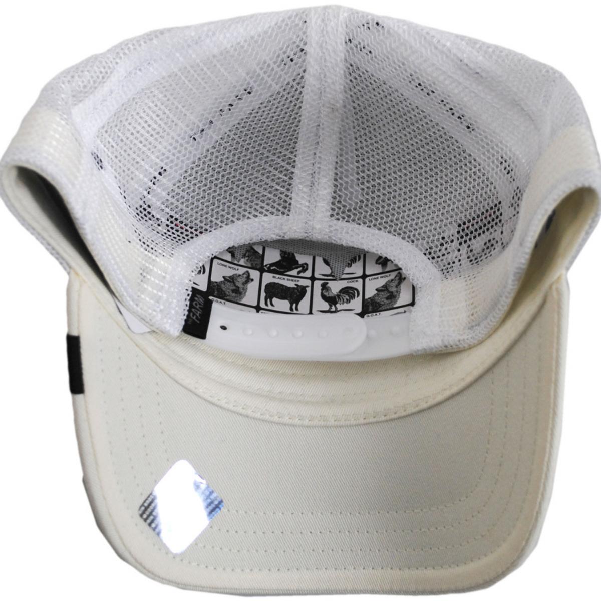 White Tiger Mesh Trucker Snapback Baseball Cap