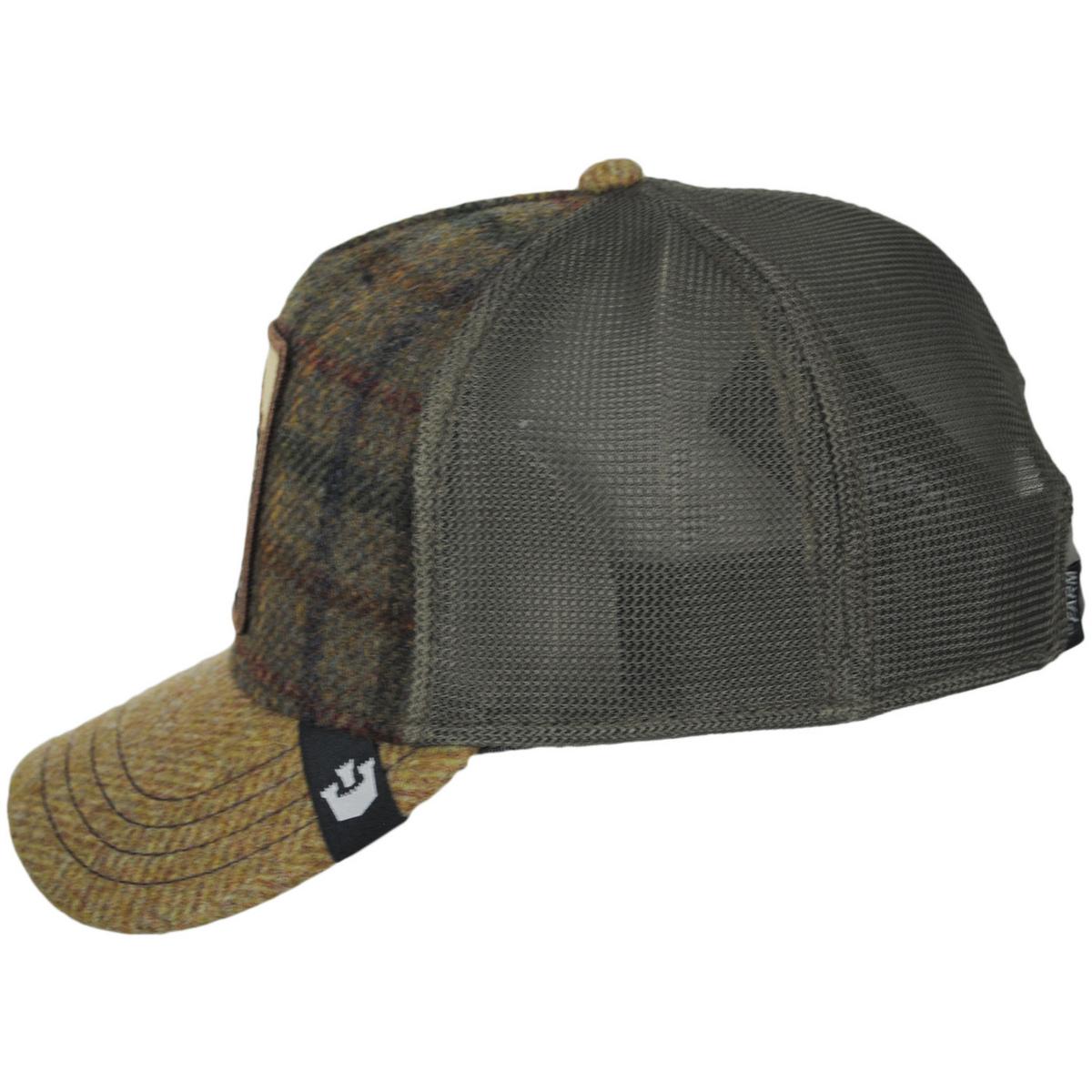King British Plaid Mesh Trucker Snapback Baseball Cap
