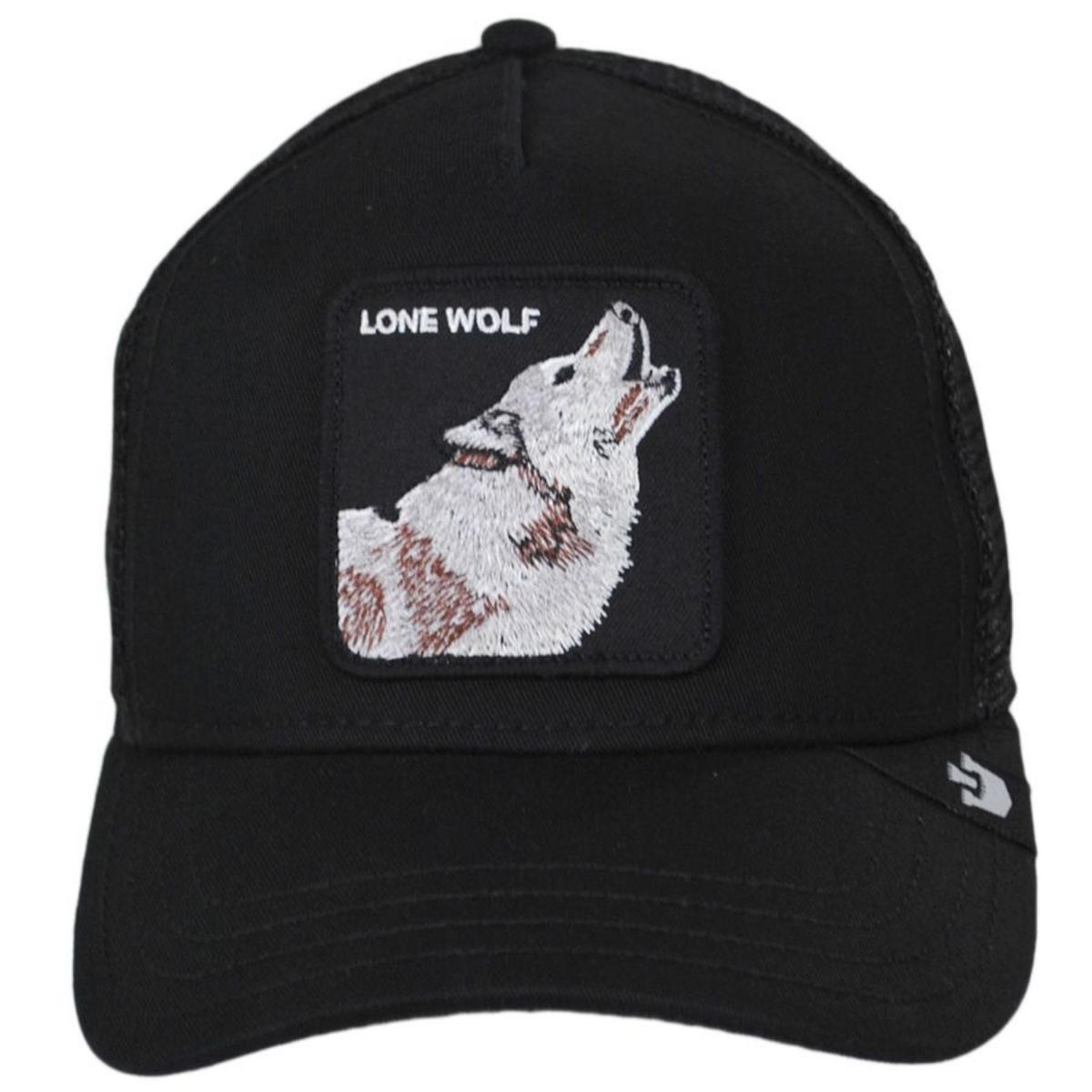 Lone Wolf Mesh Trucker Snapback Baseball Cap