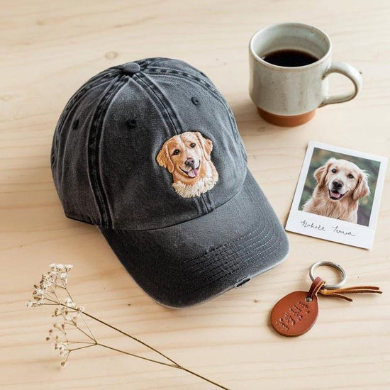 Custom EMBROIDERED Pet Hat Using Pet Photo Personalized Dog Hat Custom Cat Hat Custom Pet Cap Dog Hat Custom Dog Baseball Cap Dog Mom Hat