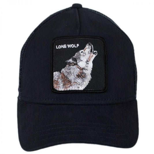 Lone Wolf Mesh Trucker Snapback Baseball Cap